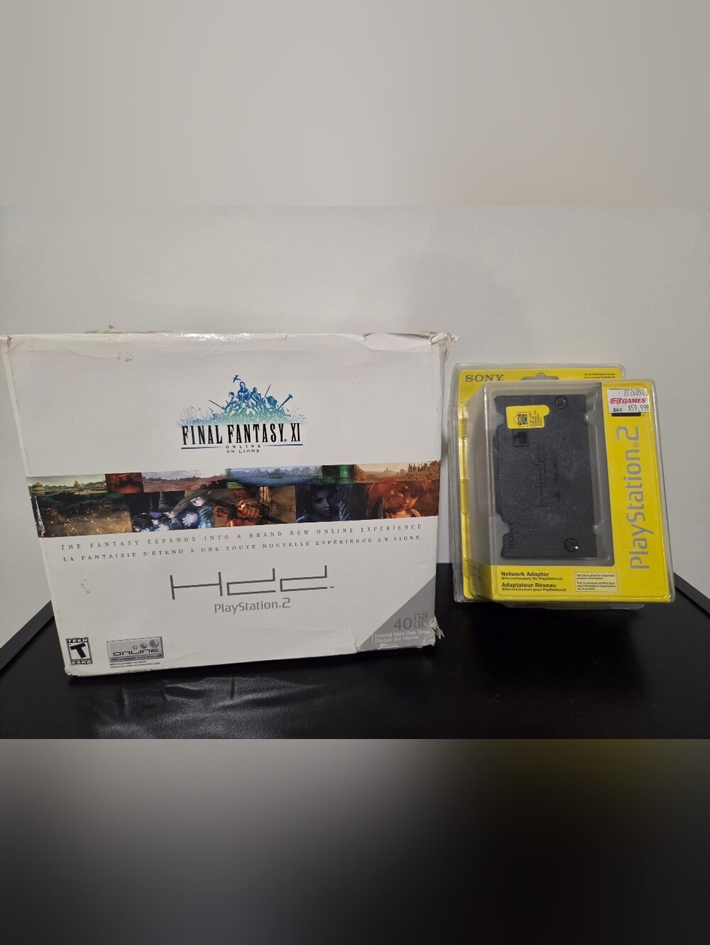 Final Fantasy Online PS2 And Network Adapter